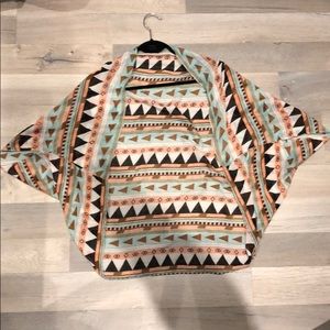 Girls Aztec print kimono